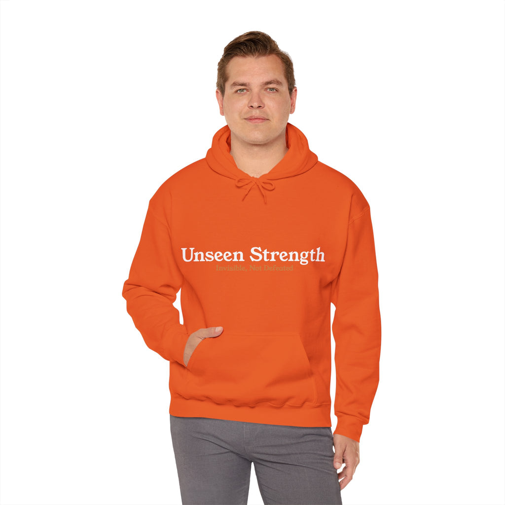 Unseen Strength Hoodie — "Invisible, Not Defeated"