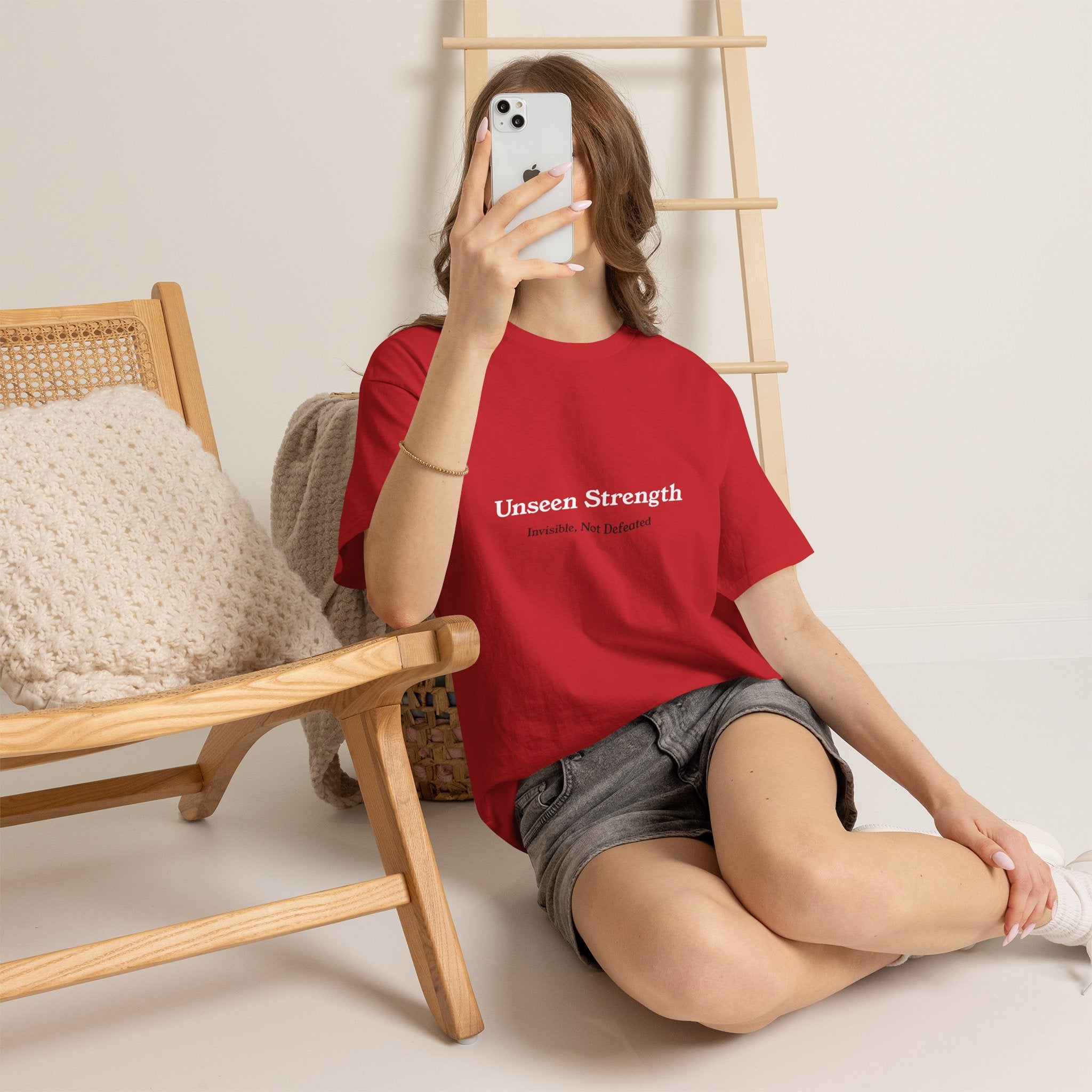 Invisible, Not Defeated Tee — Unseen Strength Co