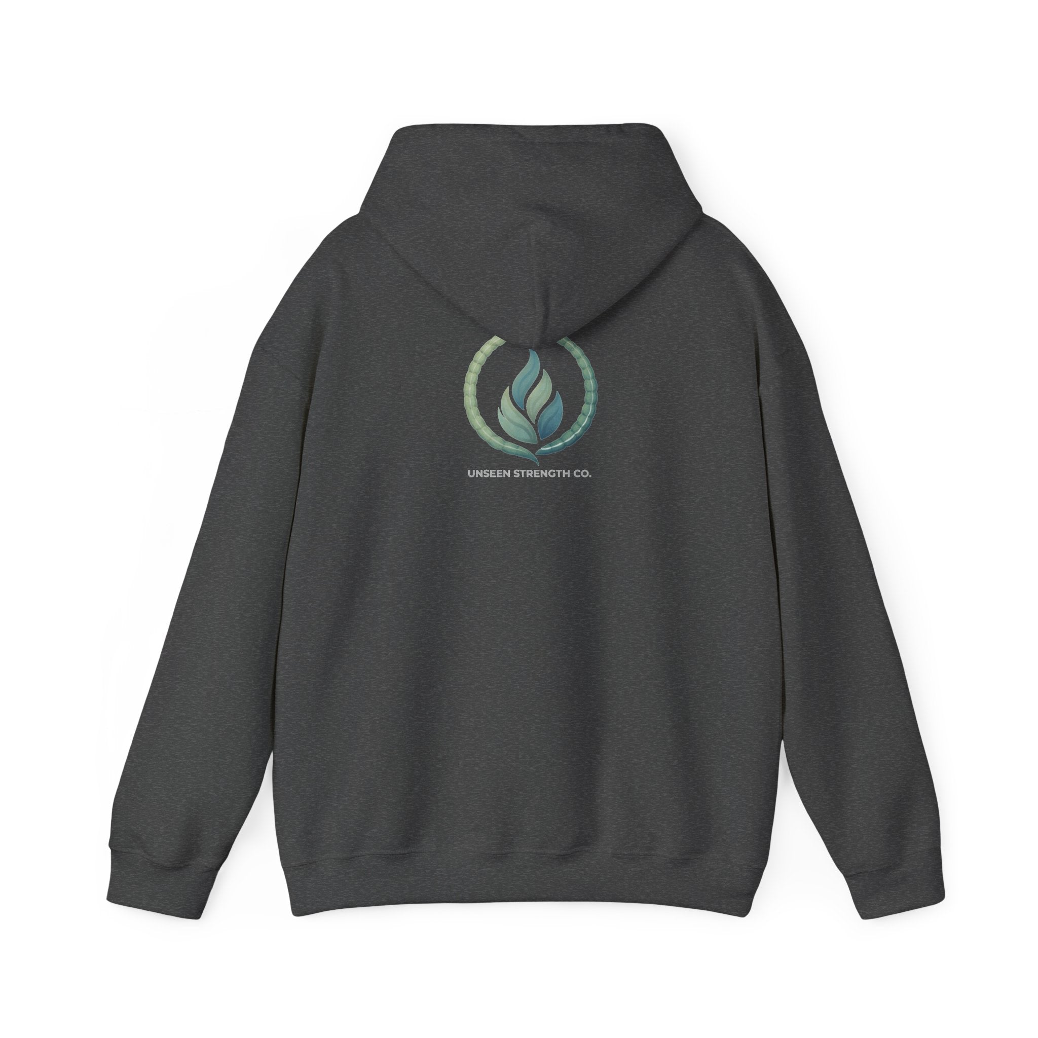 Health Symbol Hoodie – Minimal Pastel Cross & Leaf Wellness Graphic Hoodie