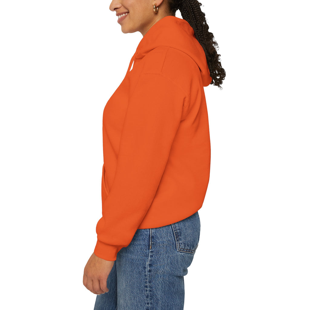 Health Symbol Hoodie – Minimal Pastel Cross & Leaf Wellness Graphic Hoodie