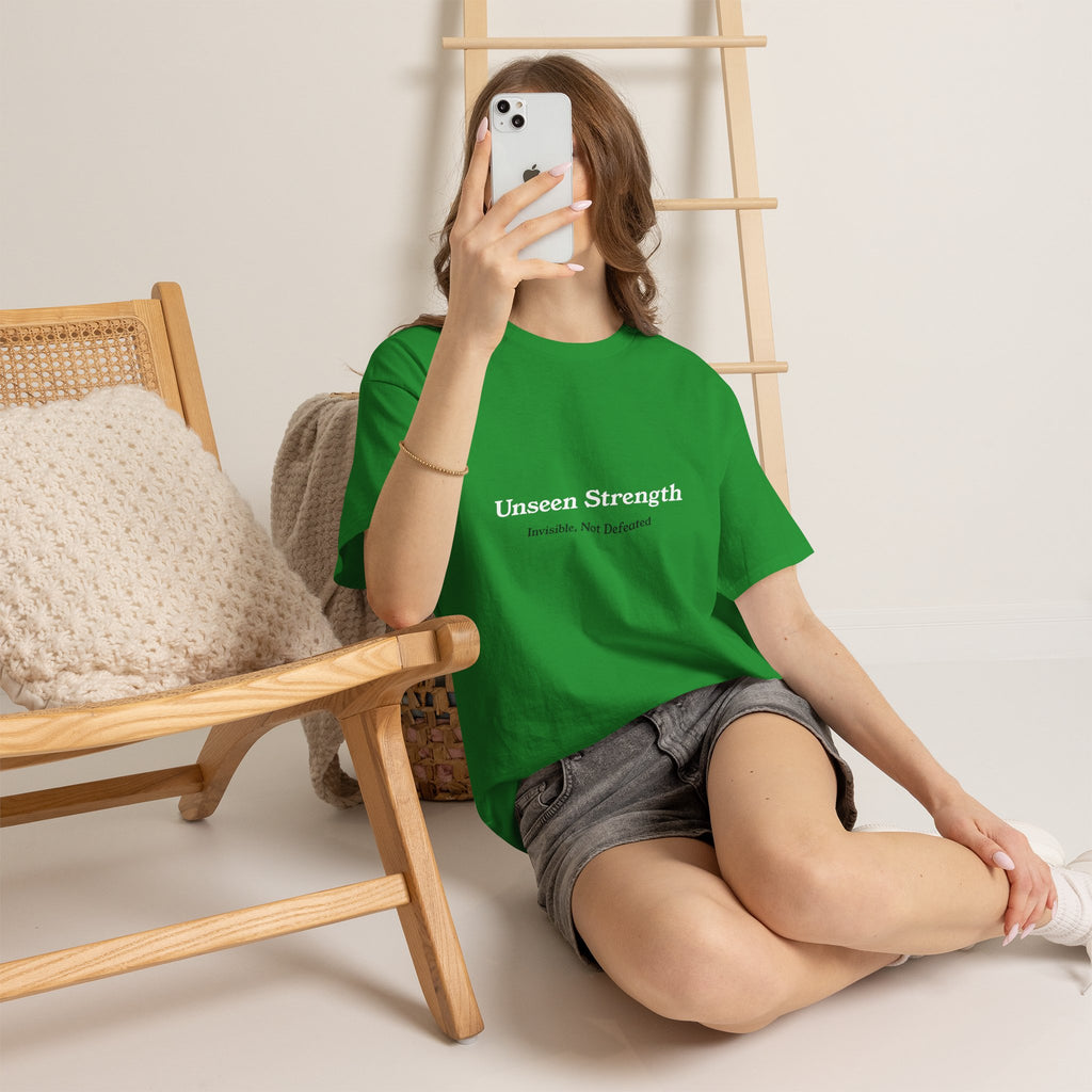 Invisible, Not Defeated Tee — Unseen Strength Co