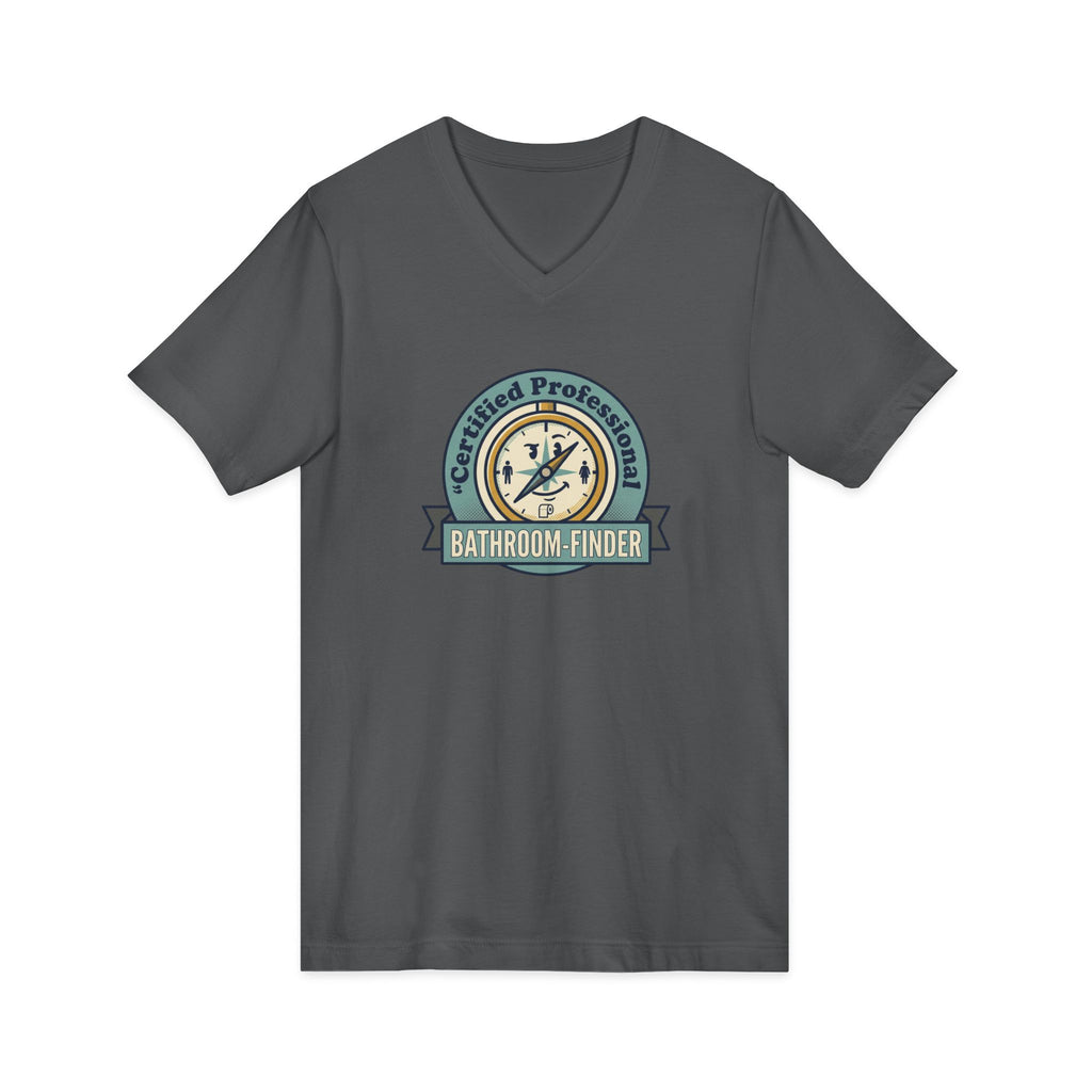 Bathroom Finder V-Neck Tee - Unseen Strength Co