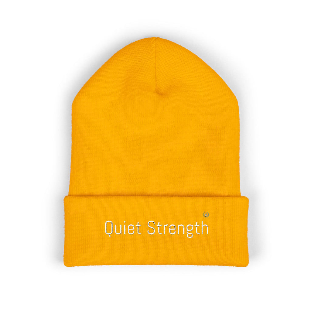 Quiet Strength Embroidered Cuffed Beanie