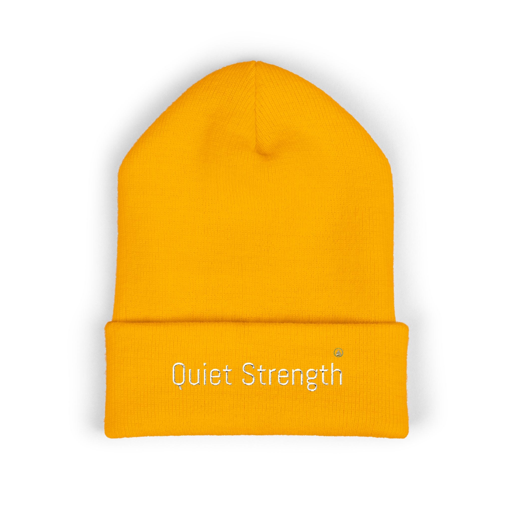 Quiet Strength Embroidered Cuffed Beanie