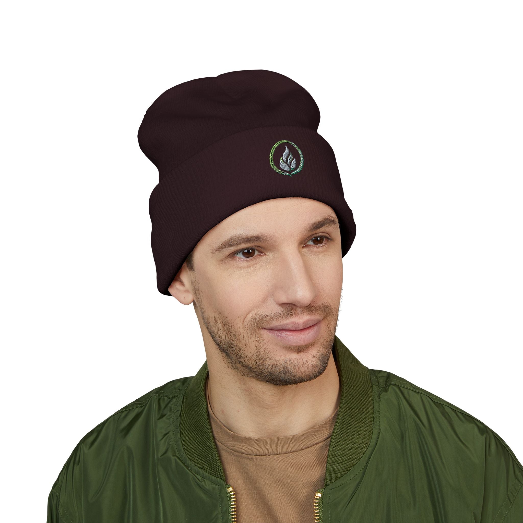 Unseen Strength Co Logo Beanie — Embroidered Flame Emblem
