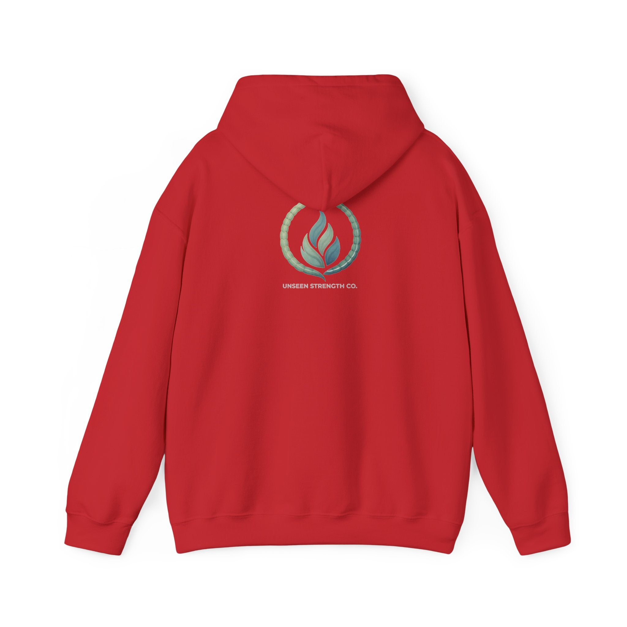 Health Symbol Hoodie – Minimal Pastel Cross & Leaf Wellness Graphic Hoodie