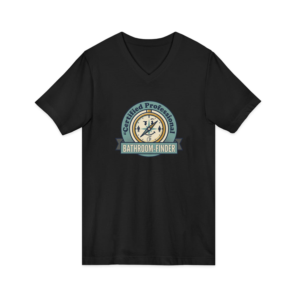 Bathroom Finder V-Neck Tee - Unseen Strength Co