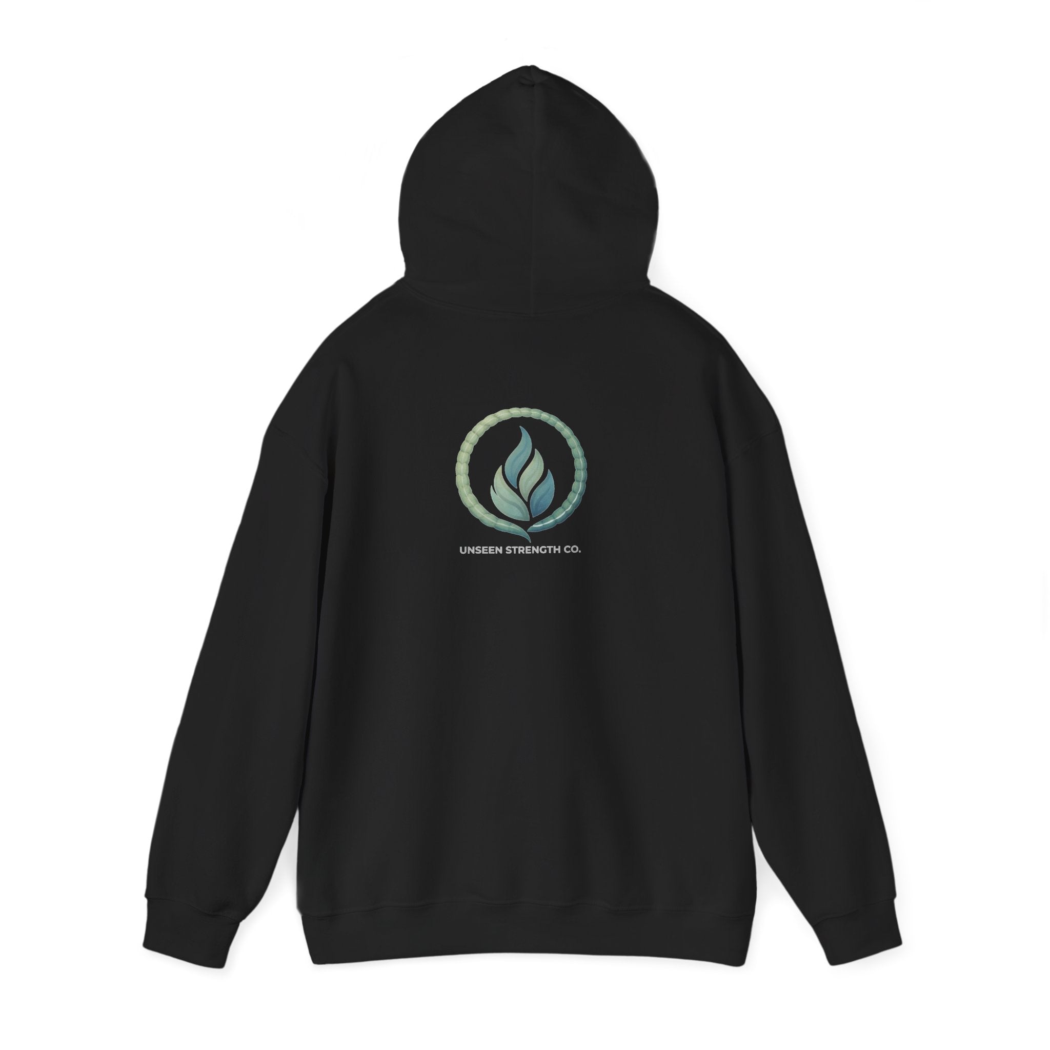 Health Symbol Hoodie – Minimal Pastel Cross & Leaf Wellness Graphic Hoodie