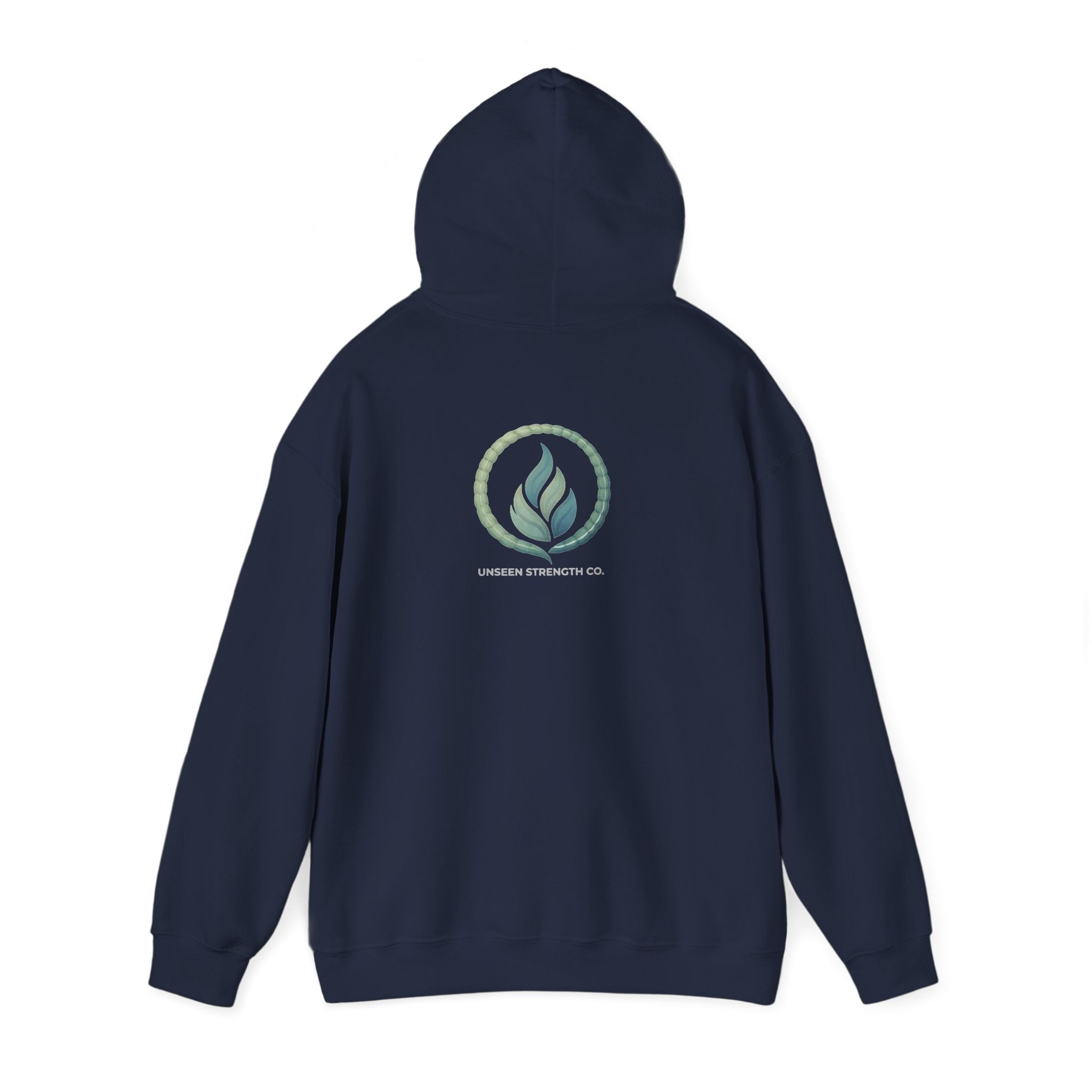 Health Symbol Hoodie – Minimal Pastel Cross & Leaf Wellness Graphic Hoodie