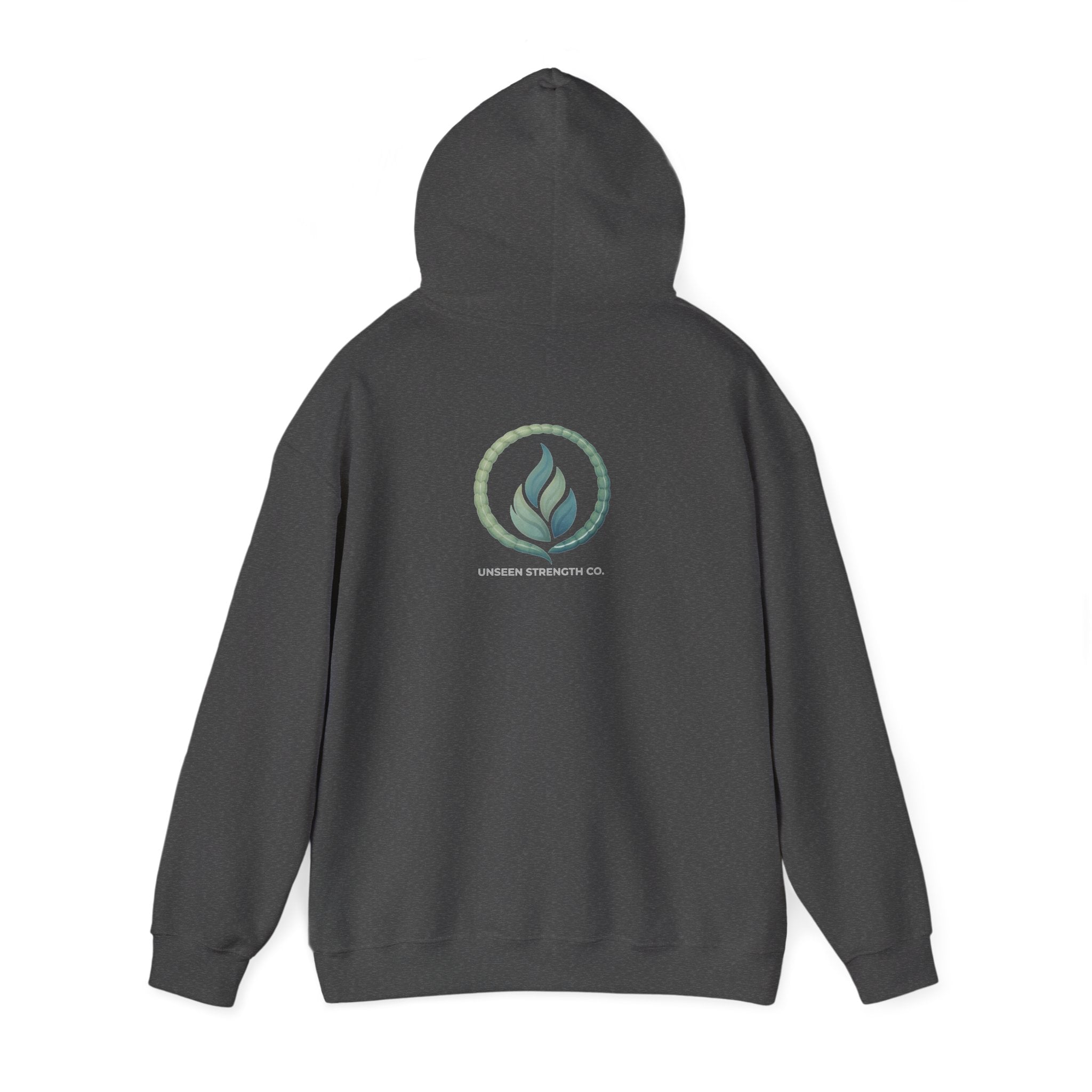 Health Symbol Hoodie – Minimal Pastel Cross & Leaf Wellness Graphic Hoodie