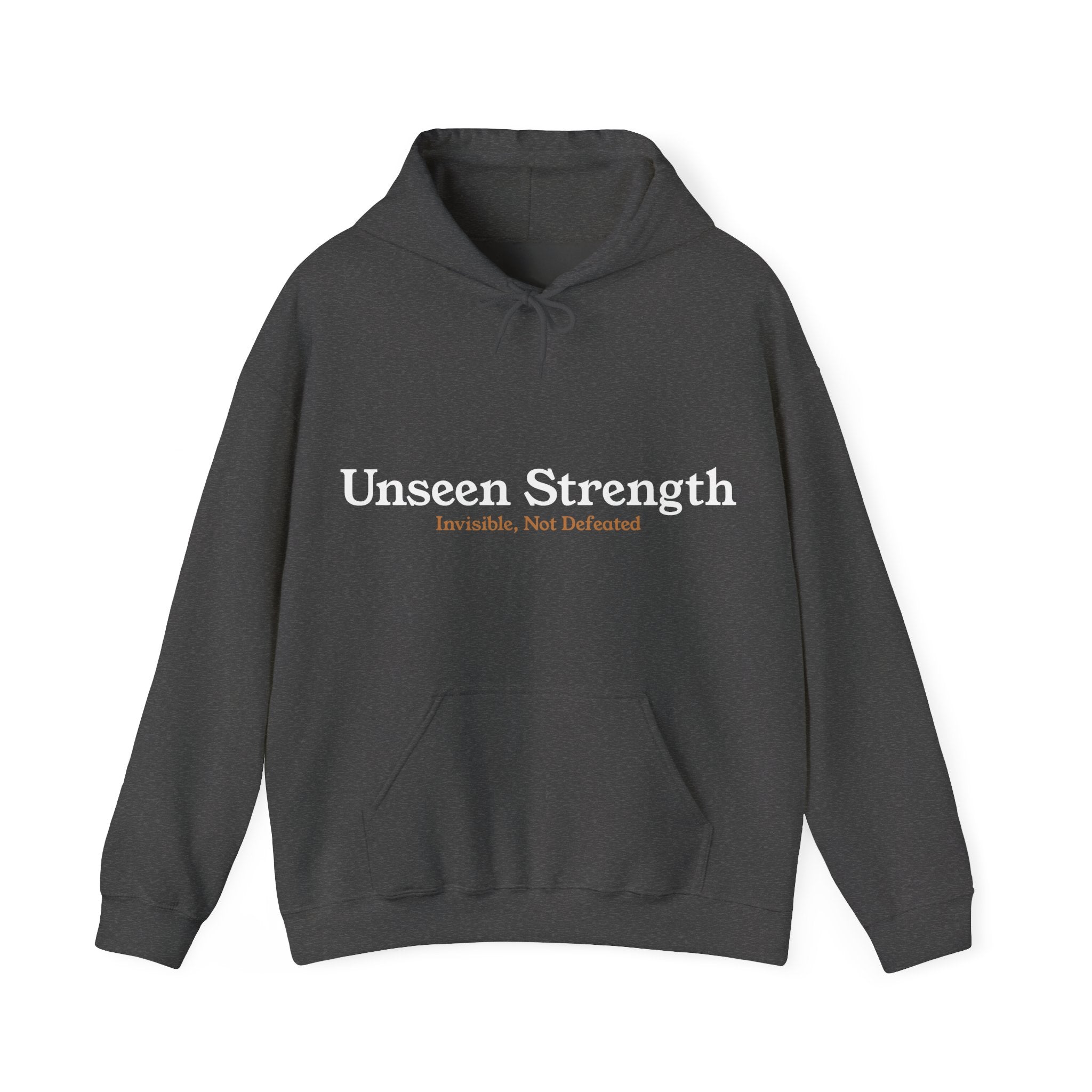Unseen Strength Hoodie — "Invisible, Not Defeated"