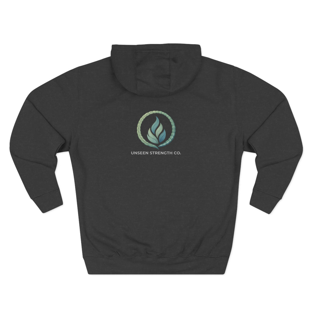 You Can't See My Fight Hoodie — Mental Health Awareness Fleece Pullover