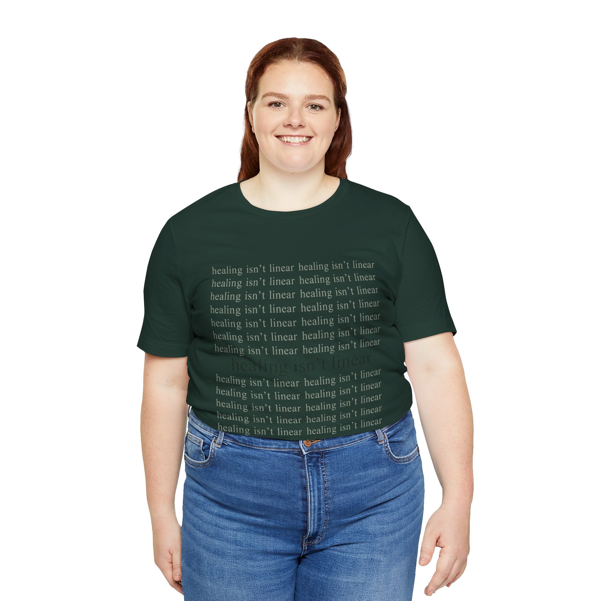 Healing Isn't Linear Tee — Unseen Strength Co
