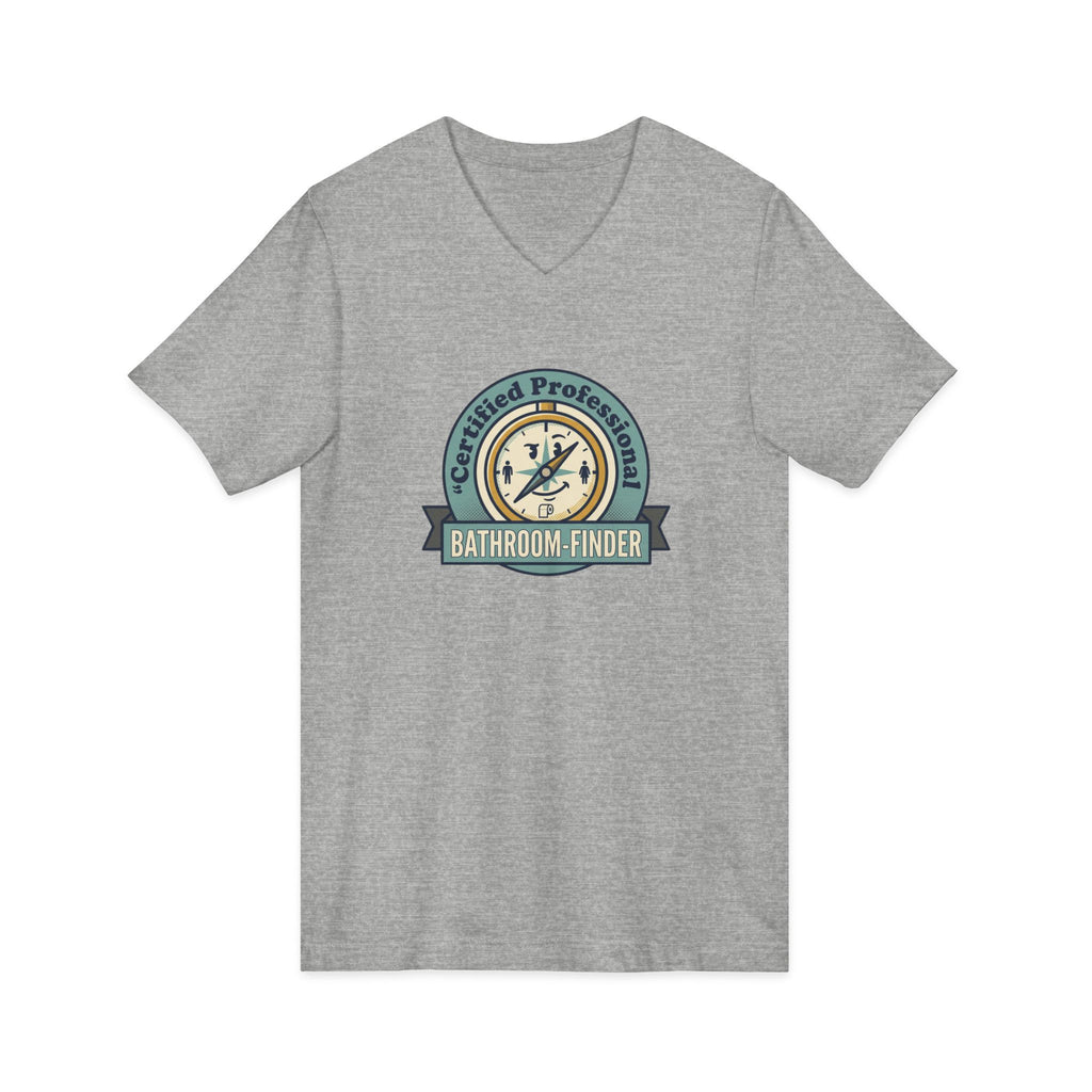Bathroom Finder V-Neck Tee - Unseen Strength Co