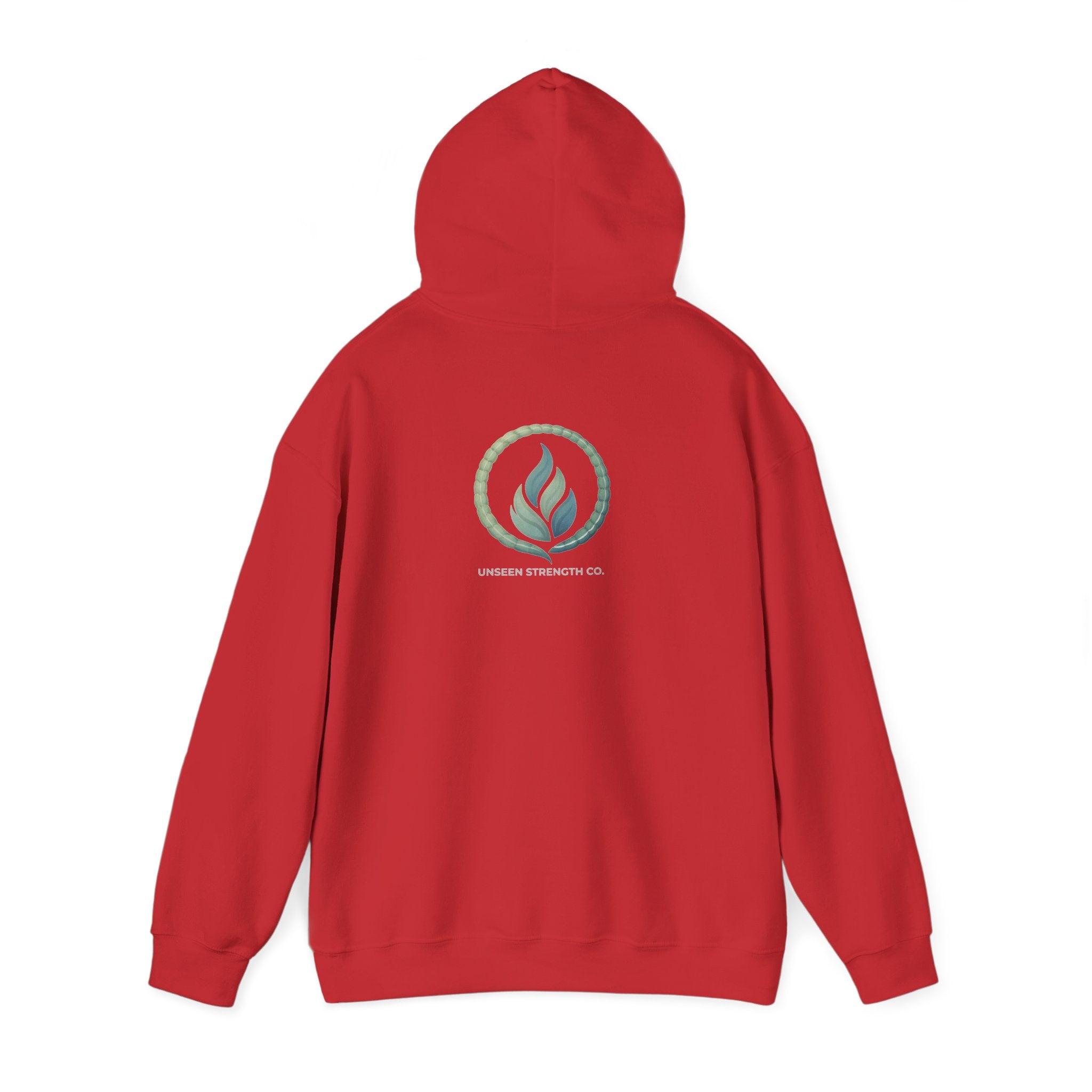 Health Symbol Hoodie – Minimal Pastel Cross & Leaf Wellness Graphic Hoodie