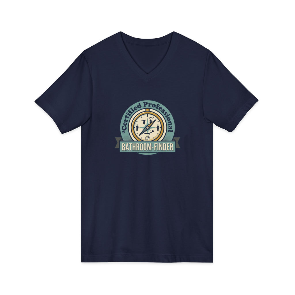 Bathroom Finder V-Neck Tee - Unseen Strength Co