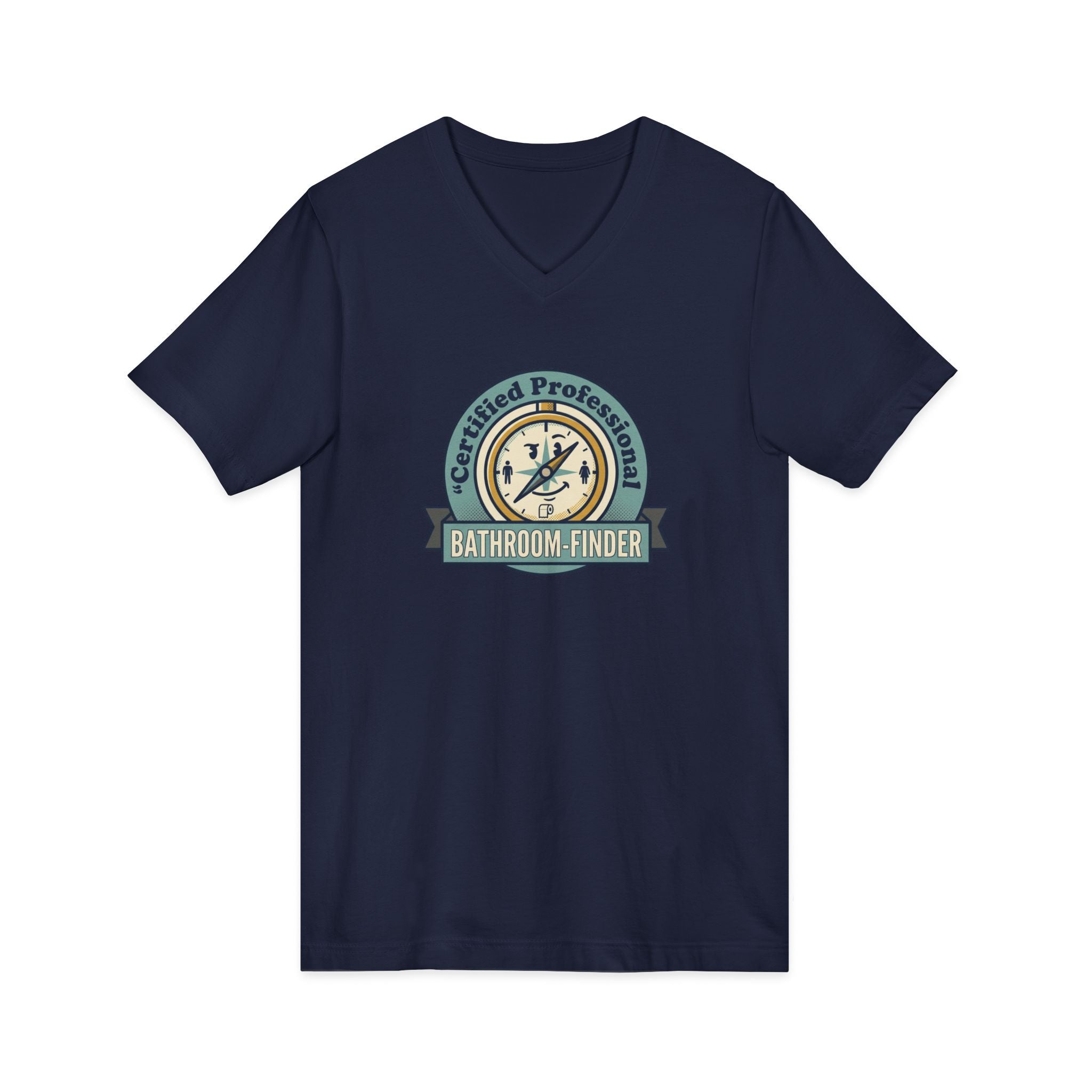 Bathroom Finder V-Neck Tee - Unseen Strength Co