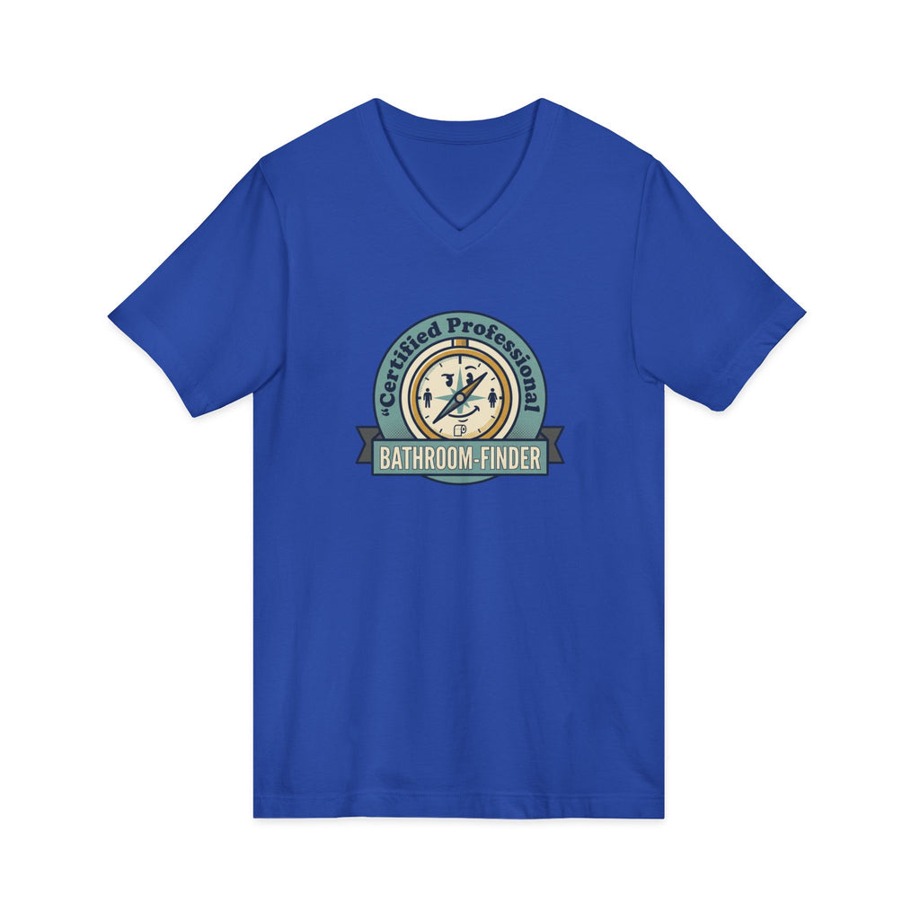 Bathroom Finder V-Neck Tee - Unseen Strength Co