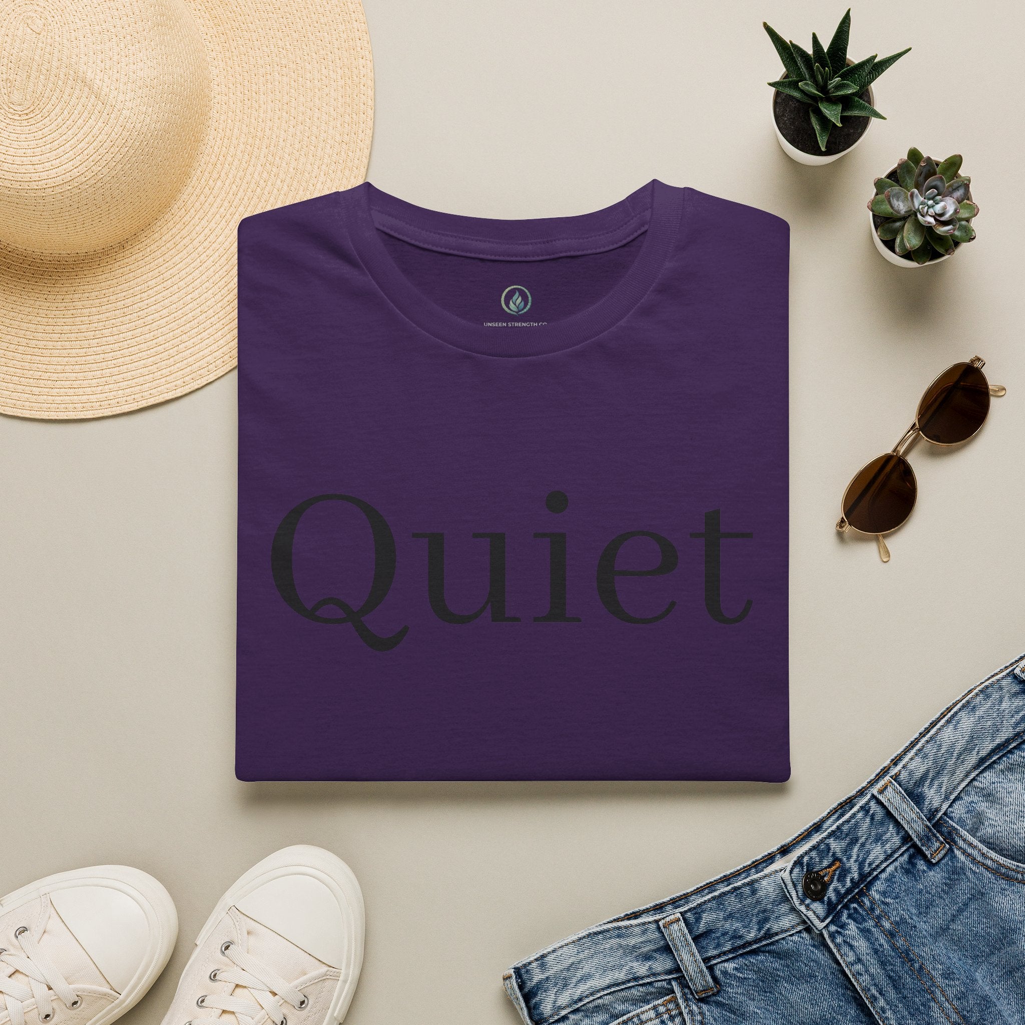 Quiet / Strength Tee — Unseen Strength Co