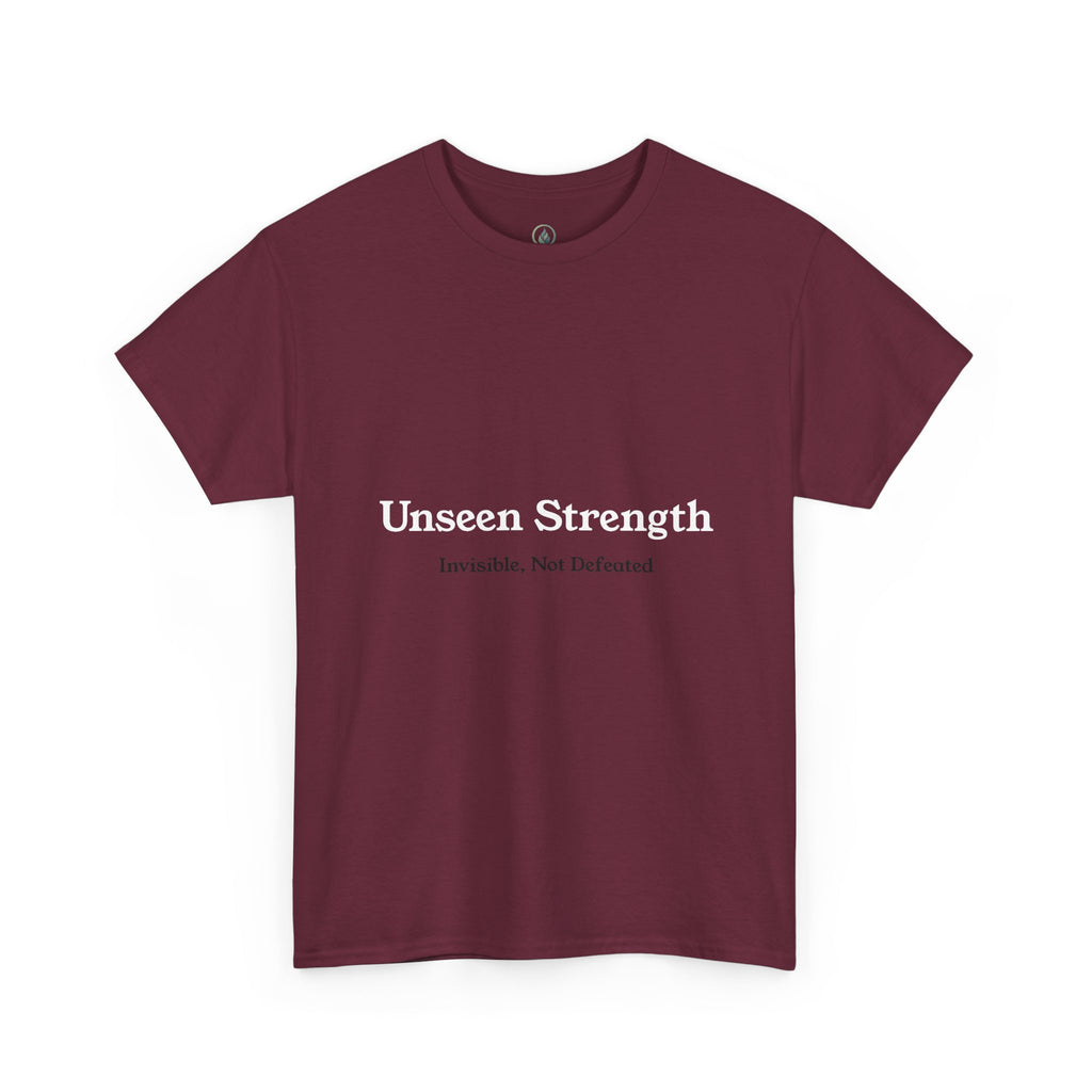 Invisible, Not Defeated Tee — Unseen Strength Co