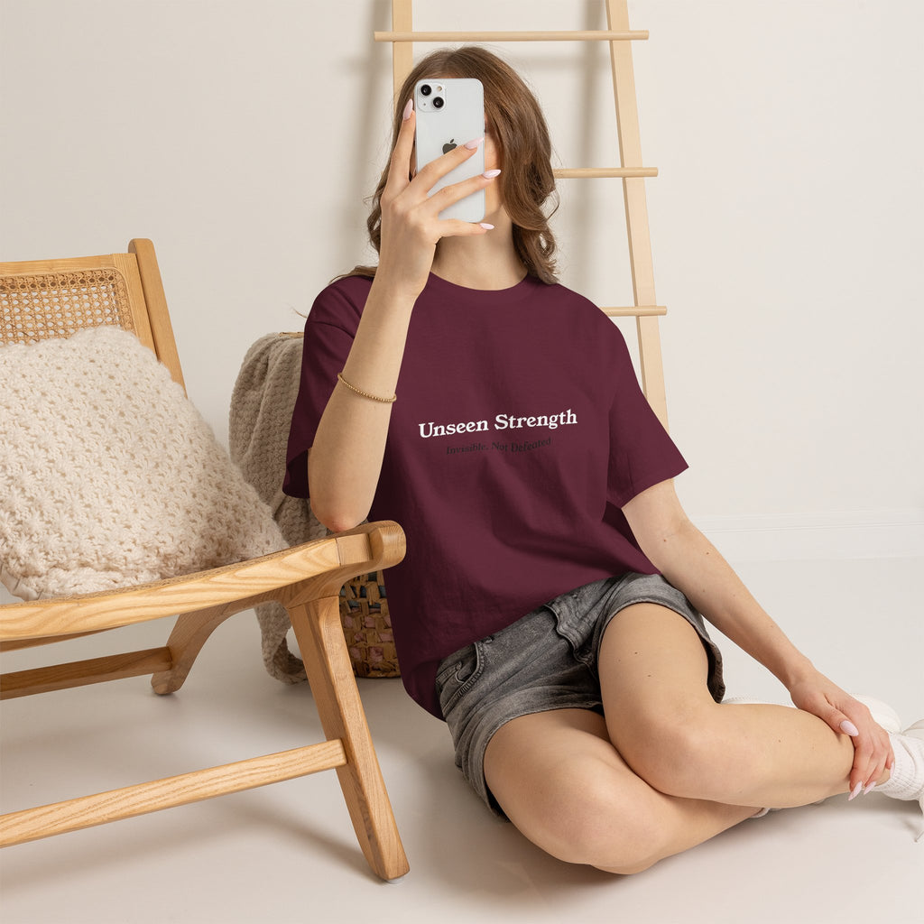 Invisible, Not Defeated Tee — Unseen Strength Co