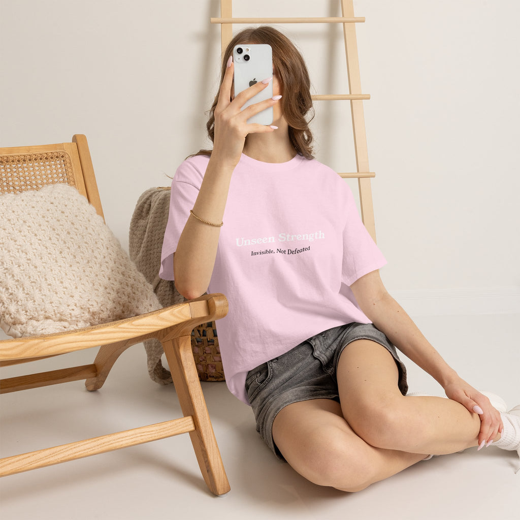 Invisible, Not Defeated Tee — Unseen Strength Co