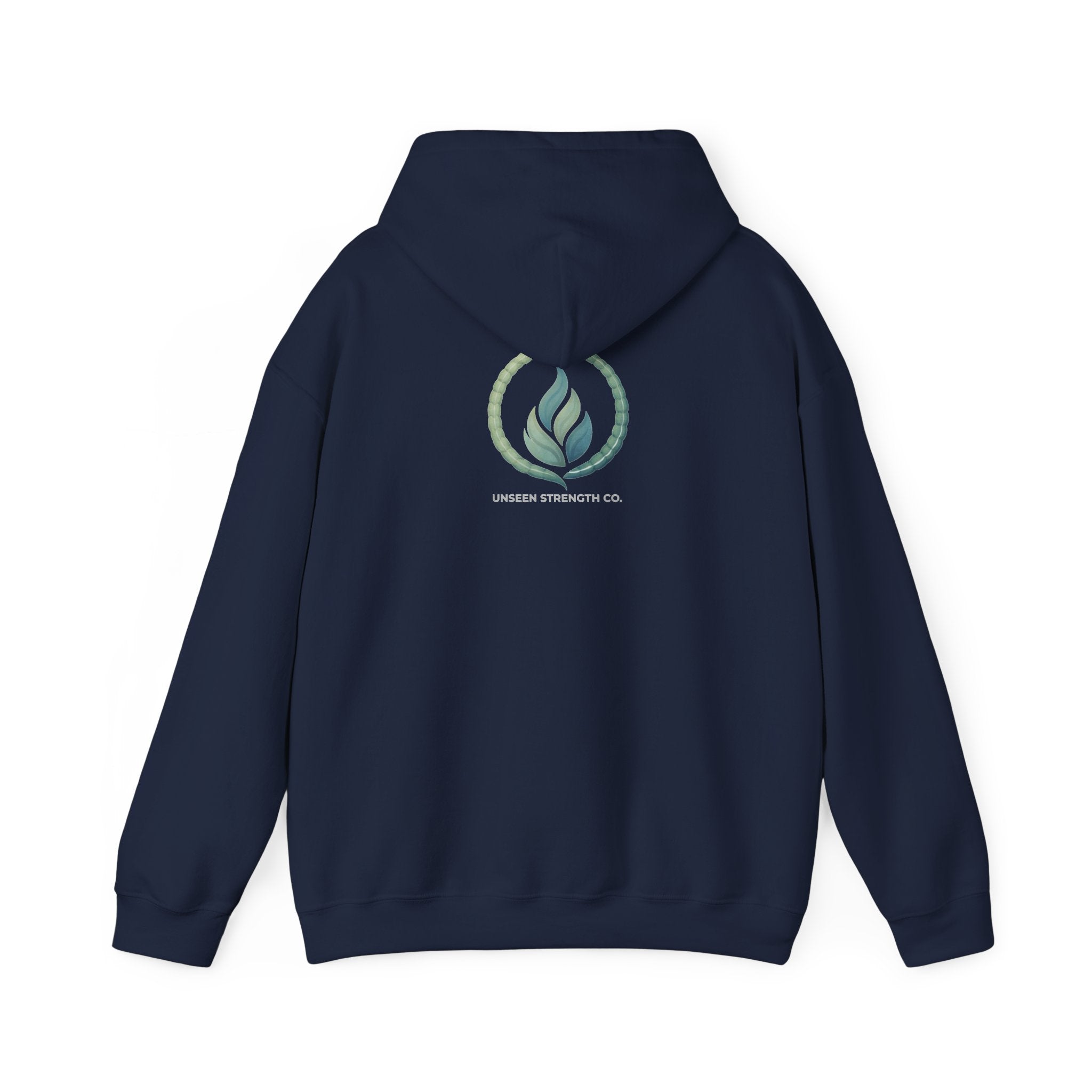Health Symbol Hoodie – Minimal Pastel Cross & Leaf Wellness Graphic Hoodie