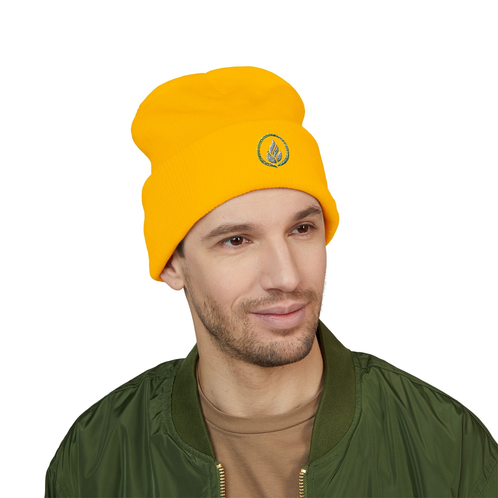 Unseen Strength Co Logo Beanie — Embroidered Flame Emblem