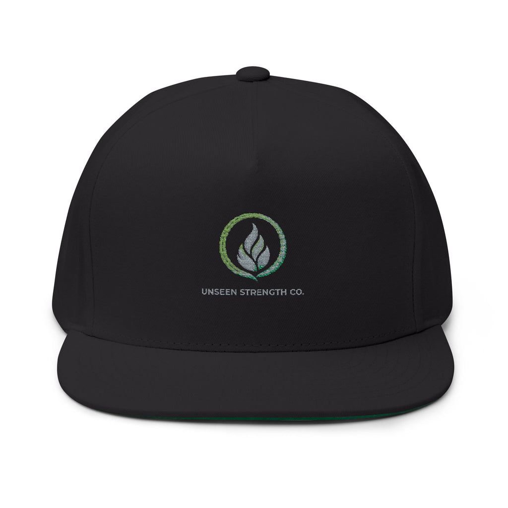 Unseen Strength Co Logo Flat Bill Cap
