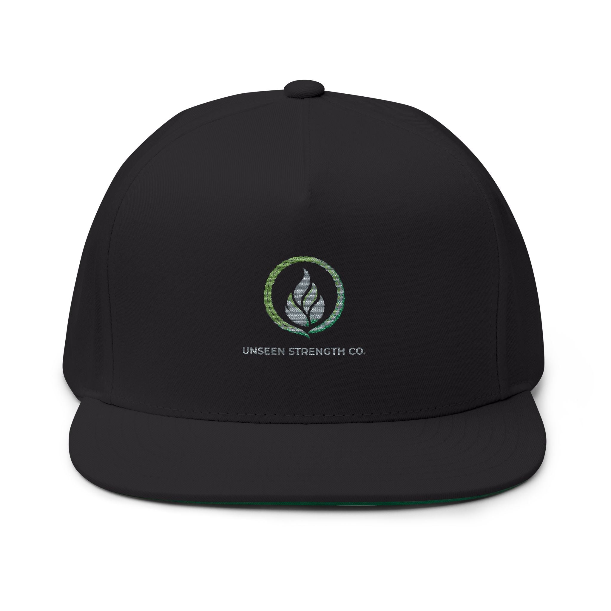 Unseen Strength Co Logo Flat Bill Cap