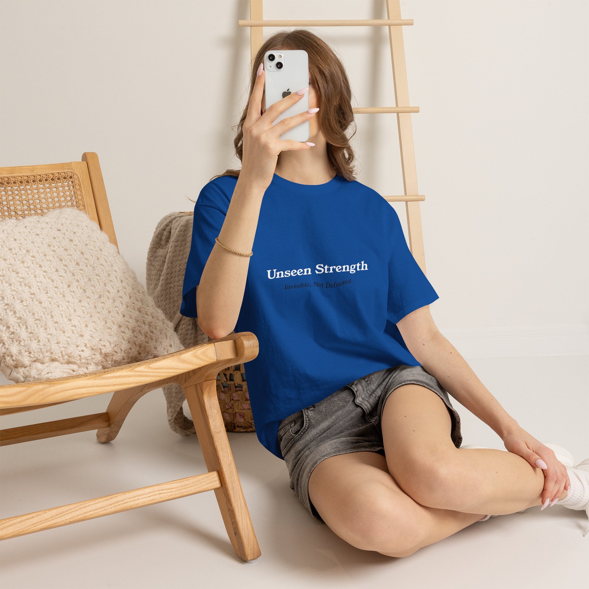 Invisible, Not Defeated Tee — Unseen Strength Co