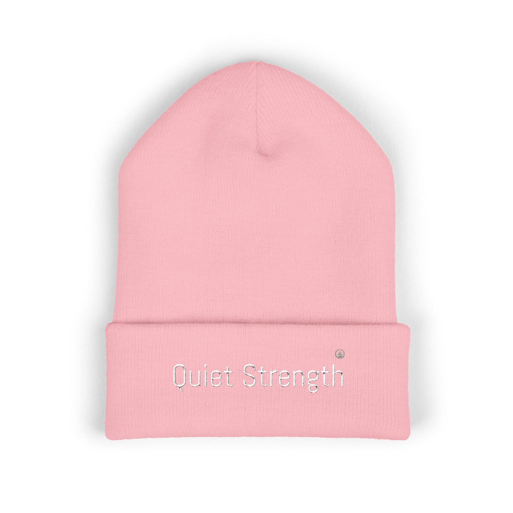 Quiet Strength Embroidered Cuffed Beanie