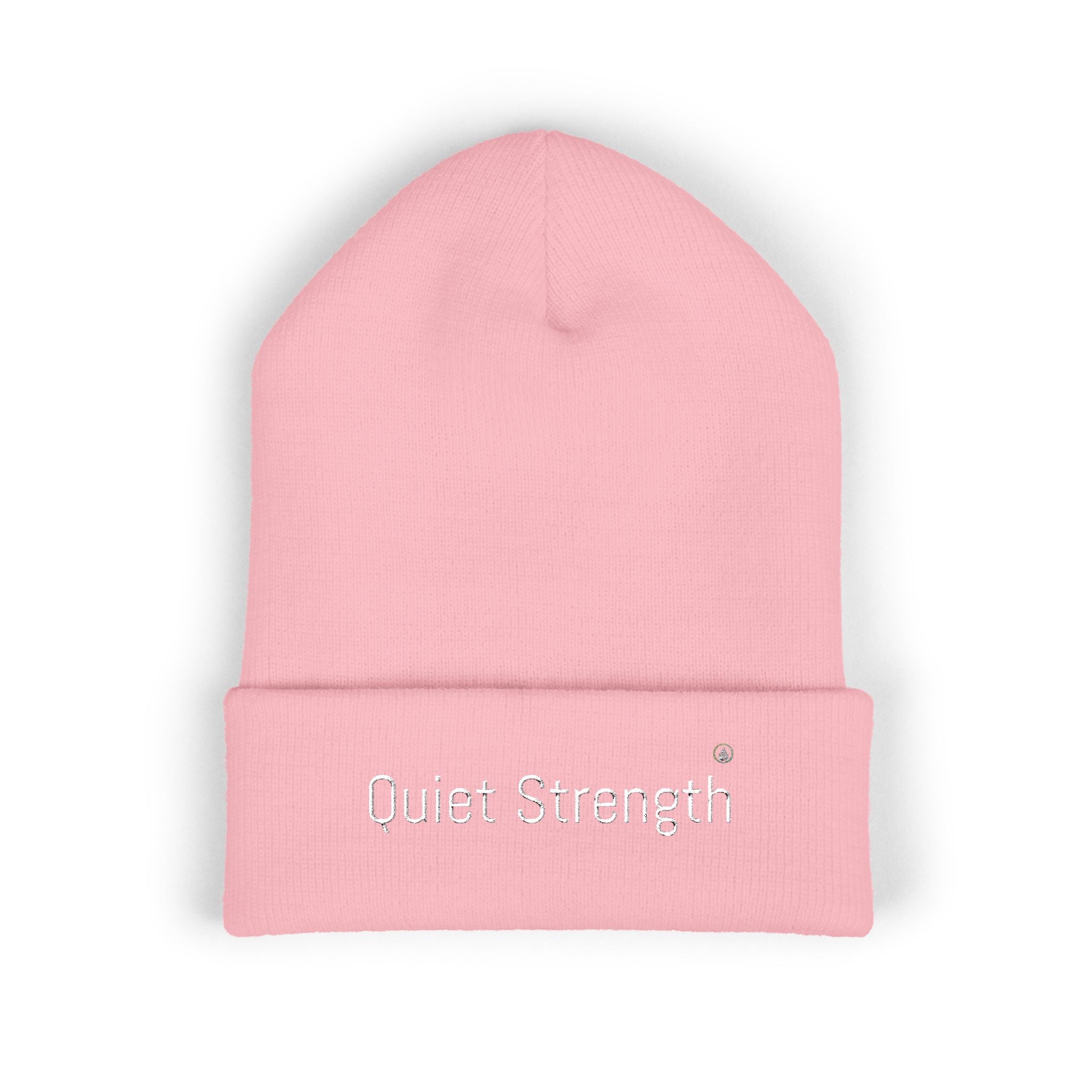 Quiet Strength Embroidered Cuffed Beanie