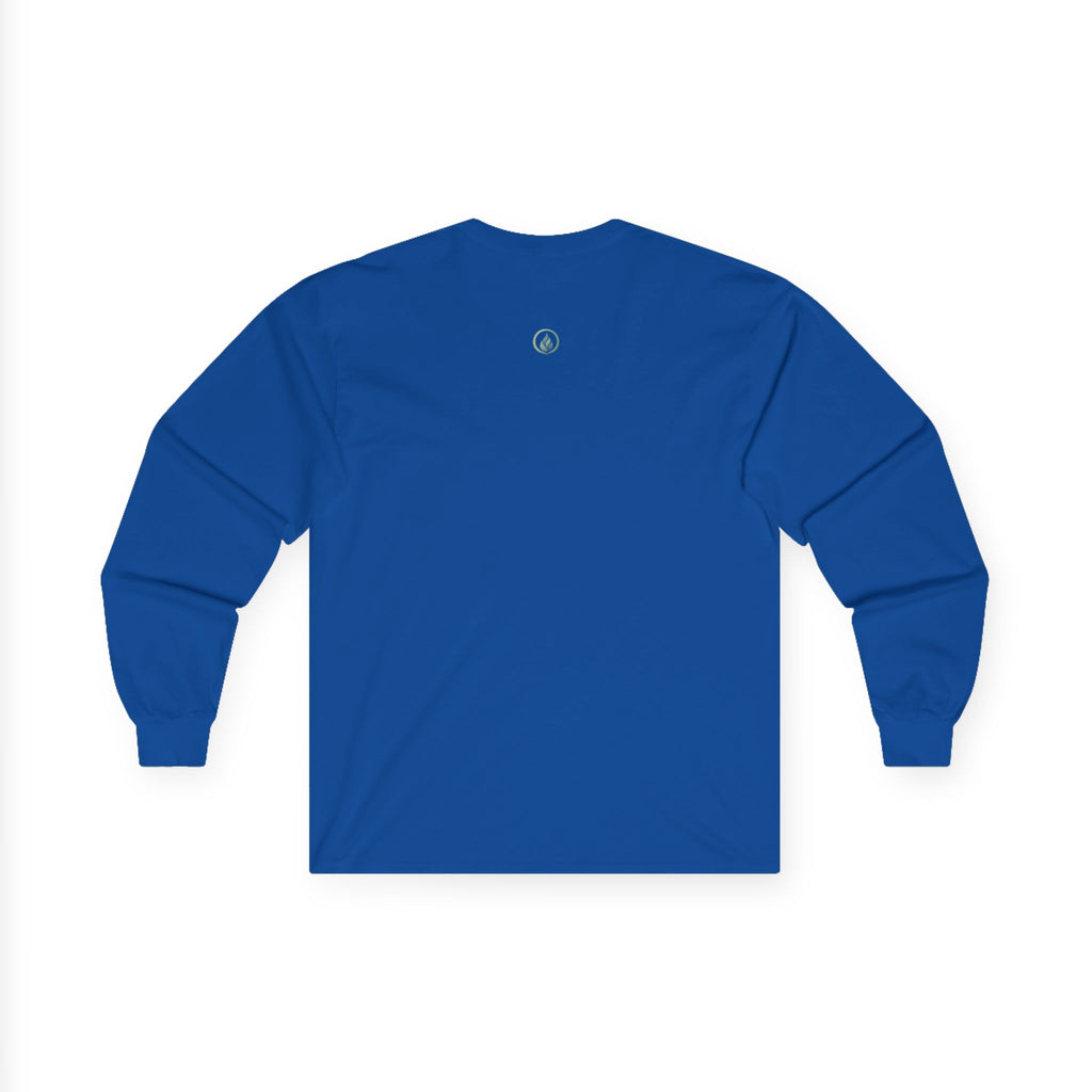 Invisible Not Defeated Long Sleeve Tee — Awareness Strength Graphic