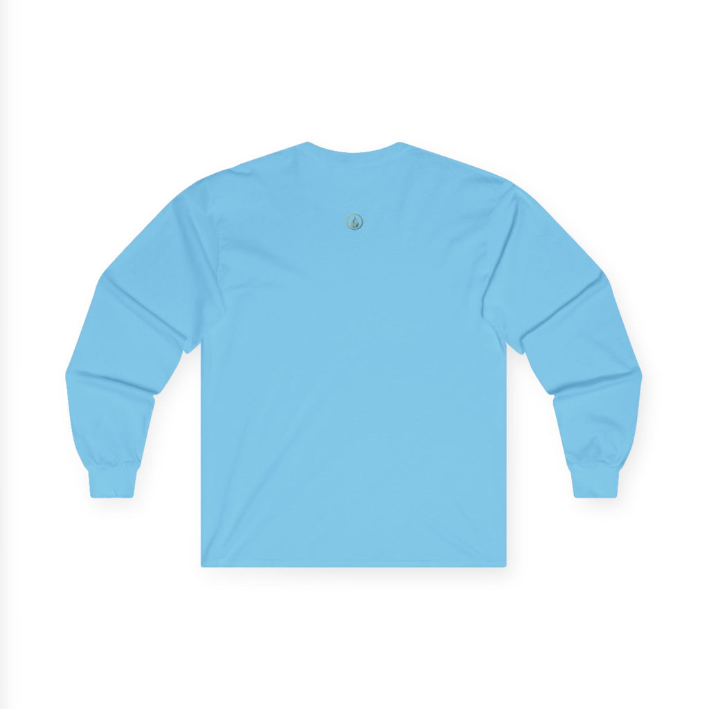 Invisible Not Defeated Long Sleeve Tee — Awareness Strength Graphic