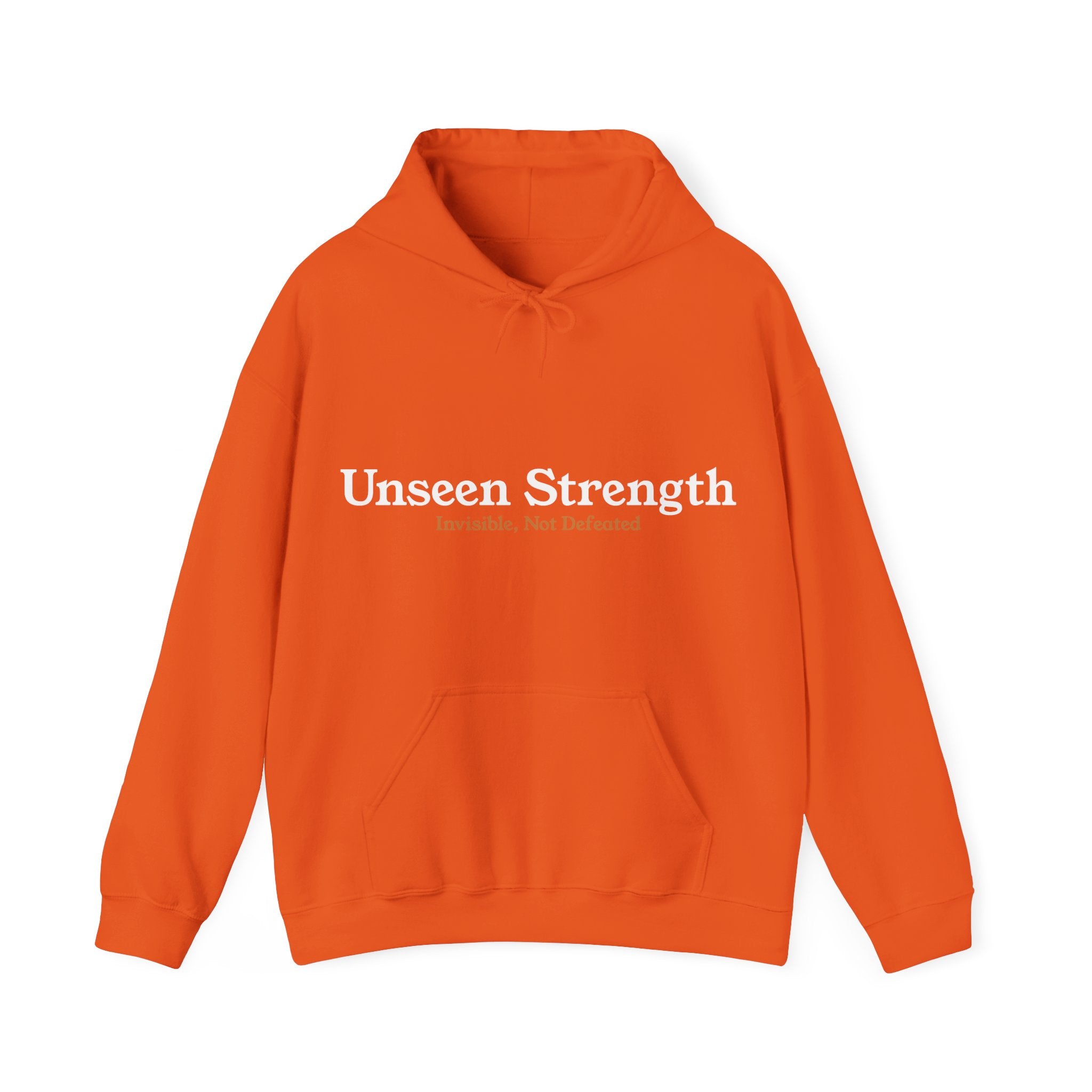 Unseen Strength Hoodie — "Invisible, Not Defeated"