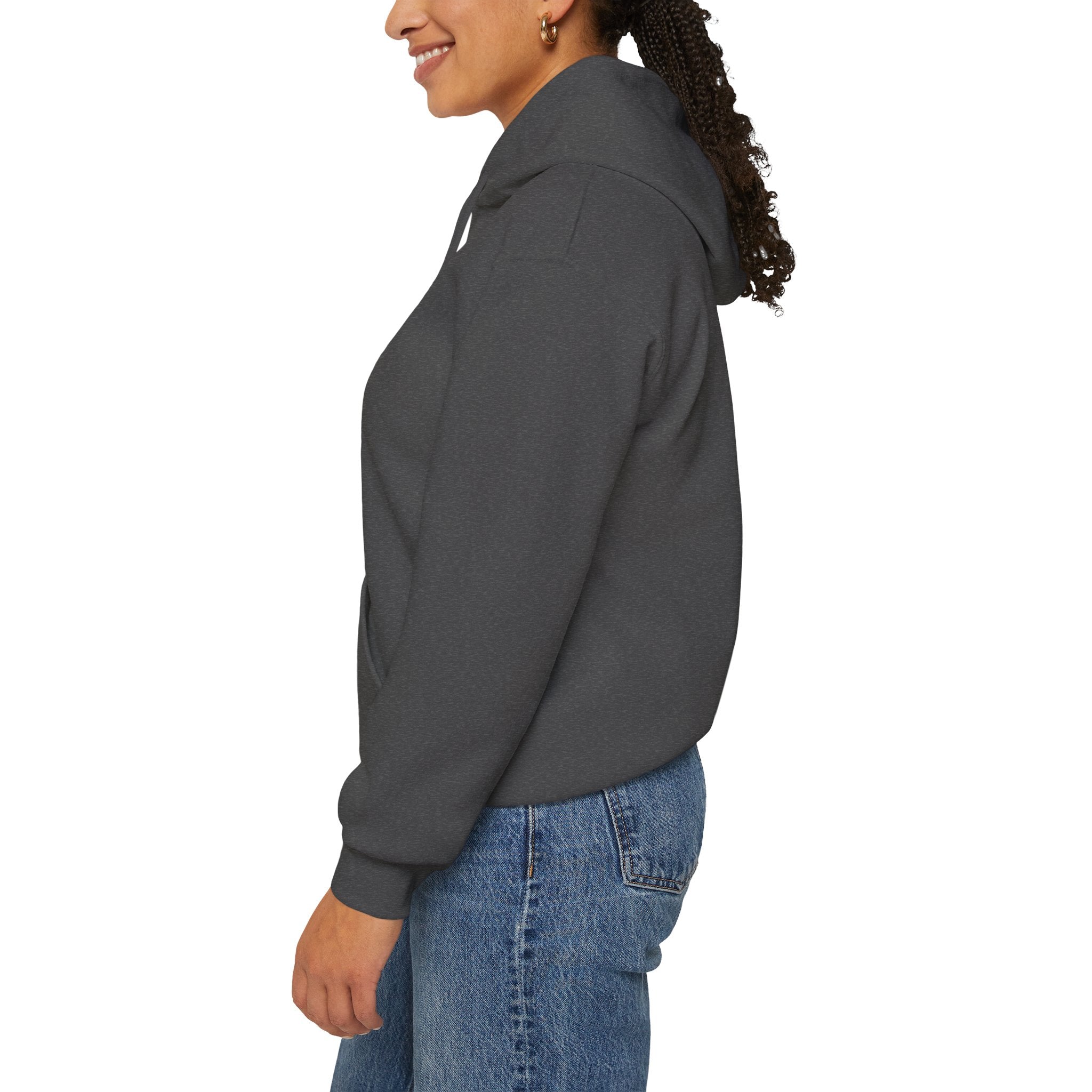 Health Symbol Hoodie – Minimal Pastel Cross & Leaf Wellness Graphic Hoodie
