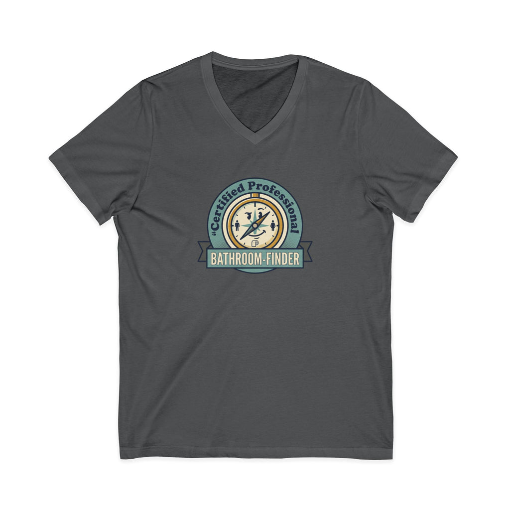 Bathroom Finder V-Neck Tee - Unseen Strength Co