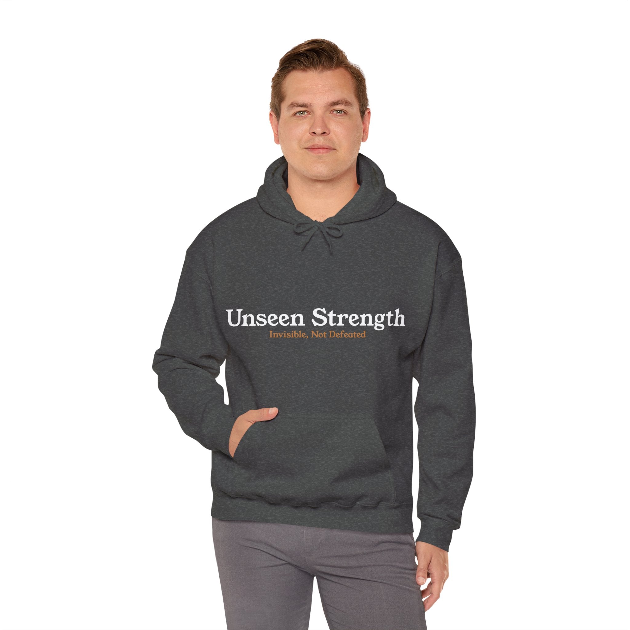 Unseen Strength Hoodie — "Invisible, Not Defeated"