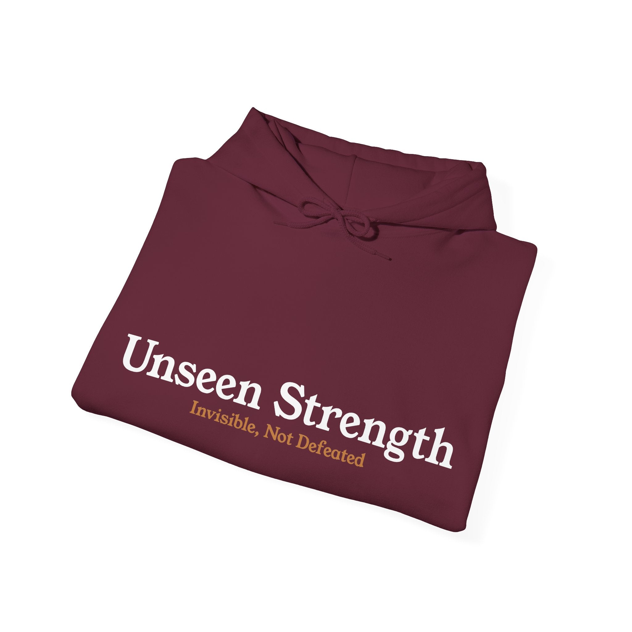 Unseen Strength Hoodie — "Invisible, Not Defeated"