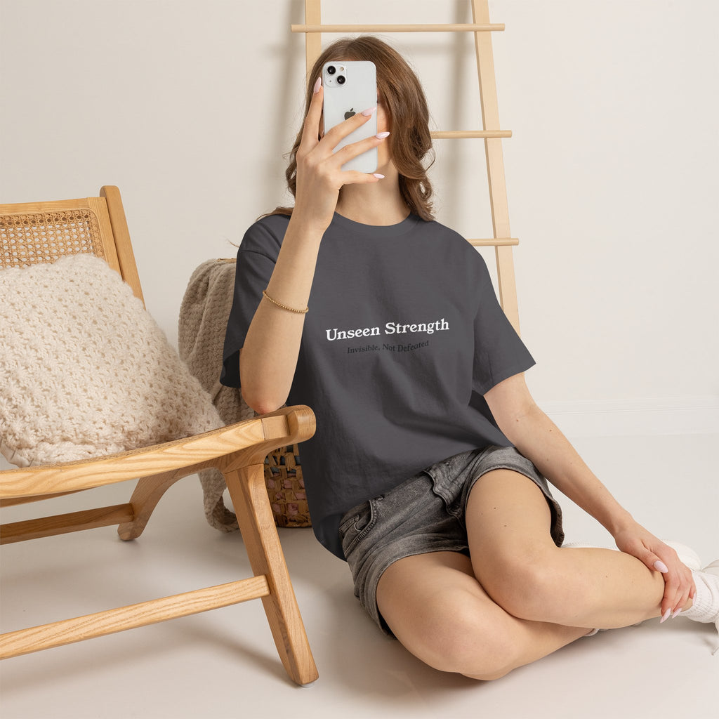 Invisible, Not Defeated Tee — Unseen Strength Co